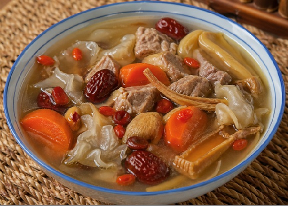 Lung-Nourishing Sha Shen Yu Zhu Herbal Soup